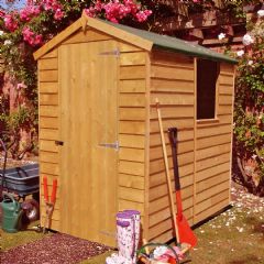 Shire Dip Treated Overlap Shed - W6ft x D4ft