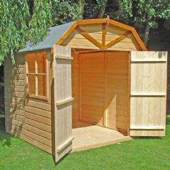 Shire tongue and Groove Barn Double Door Shed - W7ft x D7ft