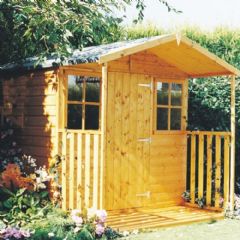 Shire tongue and Groove Casita Shed with Verandah - W7ft x D9ft