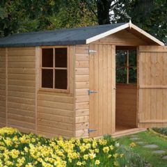 Shire Tongue and Groove Guernsey Double Door Shed - W7ft x D9ft