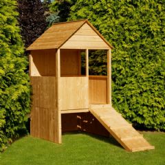 Shire Little Houses Look Out Playhouse - W4ft x D7ft