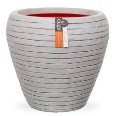 Capi Nature Vase Taper Round Row Planter - Ivory - Diameter 42cm x H38cm