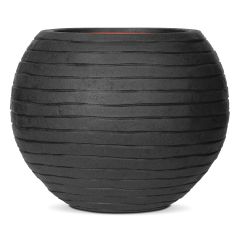 Capi Nature Vase Ball Row Planter - Black - Diameter 62cm x H48cm