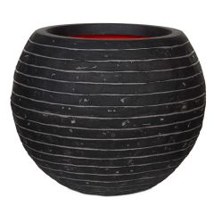 Capi Nature Vase Ball Row Planter - Anthracite - Diameter 62cm x H48cm