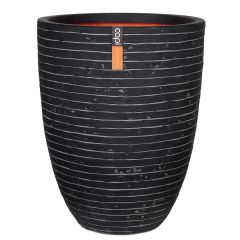 Capi Nature Vase Elegant Low Row Planter - Anthracite - Diameter 46cm x H58cm