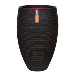 Capi Nature Vase Elegant Deluxe Row Planter - Dark Brown - Diameter 40cm x H60cm