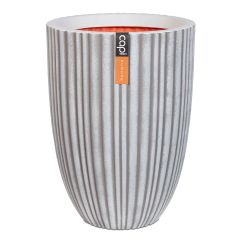 Capi Urban Vase Elegant Low Tube Planter - Ivory - Diameter 55cm x H73cm