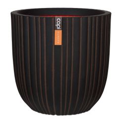Capi Urban Ball Tube Planter - Dark Brown