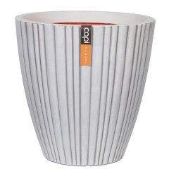 Capi Urban Vase Taper Round Tube Planter Range - Ivory