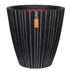 Capi Urban Vase Taper Round Tube Planter - Anthracite - Diameter 70cm x H70cm