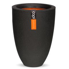 Capi Urban Vase Elegant Low Planter Range - Black