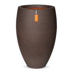 Capi Urban Vase Elegant Deluxe Planter - Brown - Diameter 40cm x H60cm
