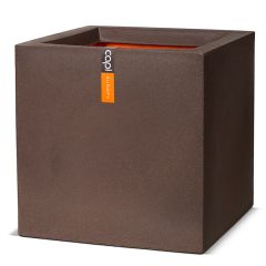 Capi Urban Square Planter - Brown - W50cm x D50cm x H50cm