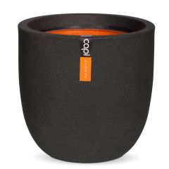Capi Urban Egg Planter - Black - Diameter 35cm x H34cm