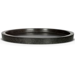 Cadix Capi Lux Round Saucer Planter Range - Black