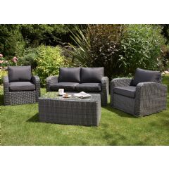 Glendale Henbrook 4 Seater Lounge Set - Charcoal