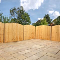 Mercia Curved Feather Edge Panel - Dip Treated