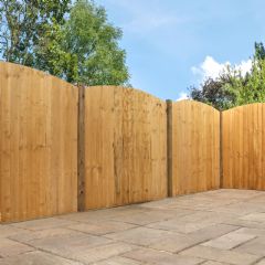 Mercia Curved Feather Edge Panel - Dip Treated