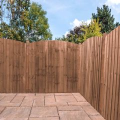 Mercia Curved Feather Edge Panel - Pressure Treated - 1.8m