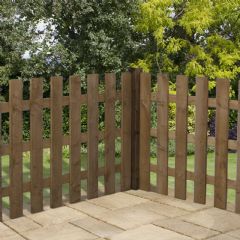 Mercia Flat Topped Palisade Fence - Dip Treated