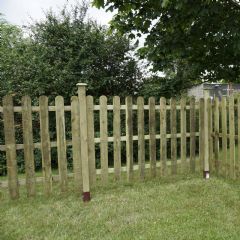 Mercia Round Topped Palisade Fence - Pressure Treated