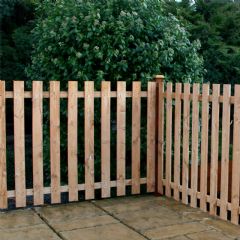 Mercia Flat Topped Palisade Fence - Dip Treated