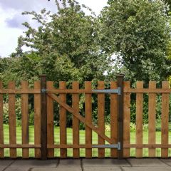 Mercia Flat Topped Palisade Gate - Dip Treated
