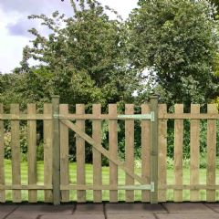 Mercia Flat Topped Palisade Gate - Pressure Treated