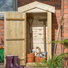 Forest Garden Pressure Treated Shiplap Apex Small Garden Store - W2ft x H4.5ft