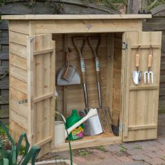 Forest Garden Pressure Treated Pent Garden Store - W3.5ft x H4.5ft
