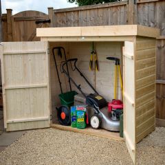 Forest Garden Pressure Treated Shiplap Pent Large Outdoor Store - W6.5ft x H5ft