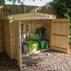 Forest Garden Pressure Treated Apex Large Outdoor Store - W6.5ft x H5ft