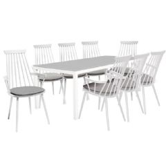 Garden Art Royal Aluminium Large 8 Seater Rectangle Dining Set