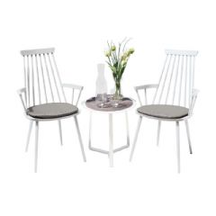 Garden Art Royal Aluminium Large Table 2 Seater Bistro Set