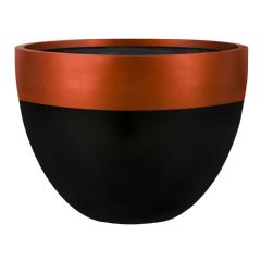 Satu Bumi Black Dip Copper Rim Designer Planter