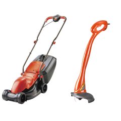 Flymo Easimo 32cm Electric Rotary Mower and MiniTrim 21cm Electric Linetrimmer