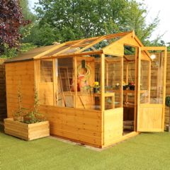 Mercia Traditional Greenhouse with Shed - W6ft x D10ft