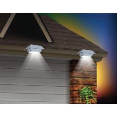 Powertek LED Solar Gutter Lights - Pack of 2