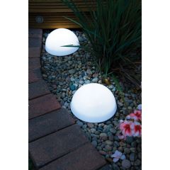 Powertek LED Dome Solar Lights - Pack of 2