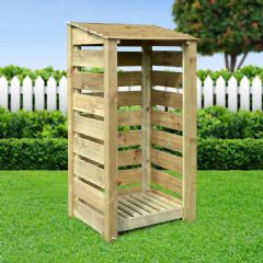 Rutland County Burley 6ft High Log Store - Light Green