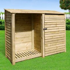 Rutland County Normanton 6ft High Tool and Log Store's - W7.5ft x D2ft