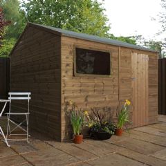 Mercia Pressure Treated Reverse Apex Shed
