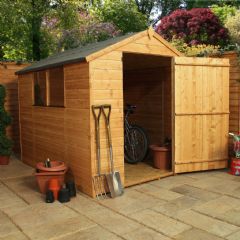 Mercia Shiplap Single Door Apex Shed - W6ft x D8ft