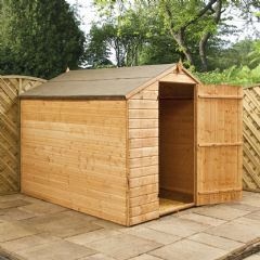 Mercia Shiplap Single Door Windowless Apex Shed - W6ft x D8ft