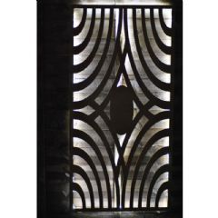 Parallax Aztec Rusted Wall Panel with LED Lights