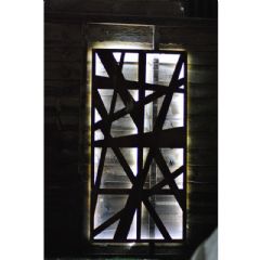 Parallax Messy Rusted Wall Panel with LED Lights
