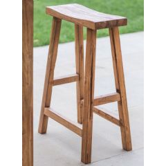 Garden Trading St Mawes Bar Stool - Reclaimed Teak