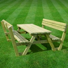 Rutland County Lyddington Picnic Benches - Light Green