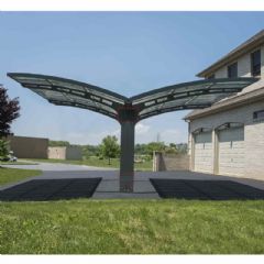 Palram Arizona Breeze Double Arch or Wing Carport - W19ft x D16ft