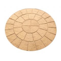 Deco-Pak Classic Rotunda 1.8m Circle Paving Kit - Buff Gold